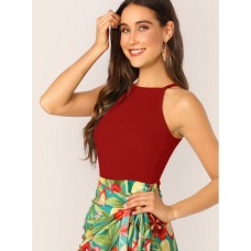 Red Dress with flowers