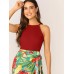 Red Dress with flowers