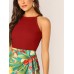 Red Dress with flowers